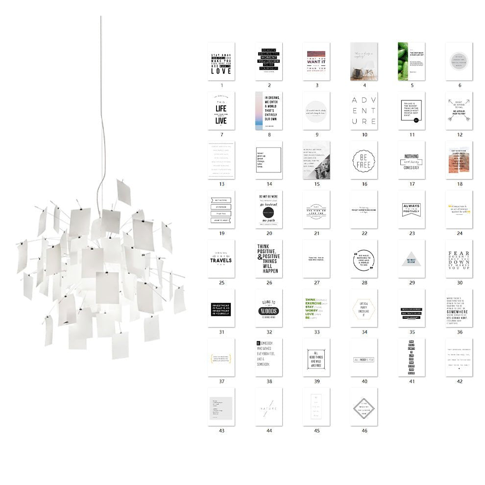 Lampadario di Carta