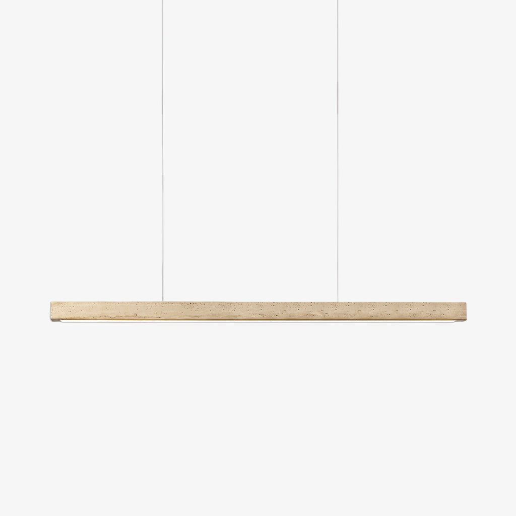 Lampada a Sospensione in Travertino Lineare