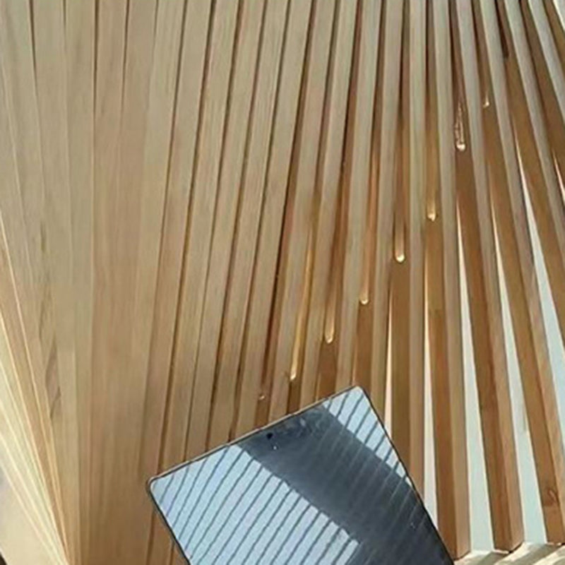 Scrivanie in Legno Massello a Semicerchio Creativo Contemporaneo 1-Piano per Ufficio Casa