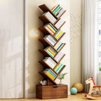 Libreria Rettangolare Creativa Contemporanea Eco-Friendly a 6/8/10/12 Ripiani per Casa e Ufficio