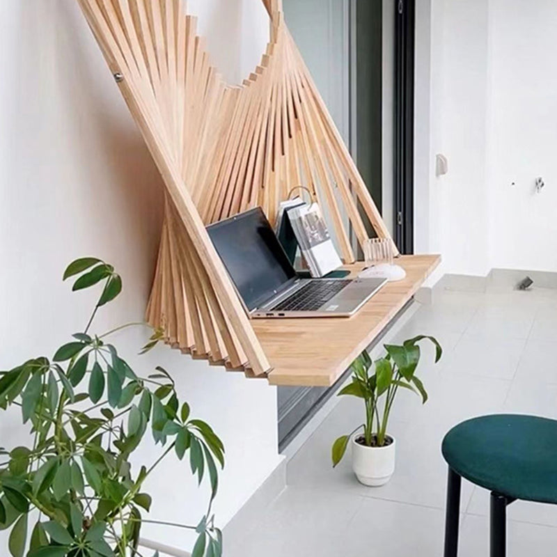 Scrivanie in Legno Massello a Semicerchio Creativo Contemporaneo 1-Piano per Ufficio Casa