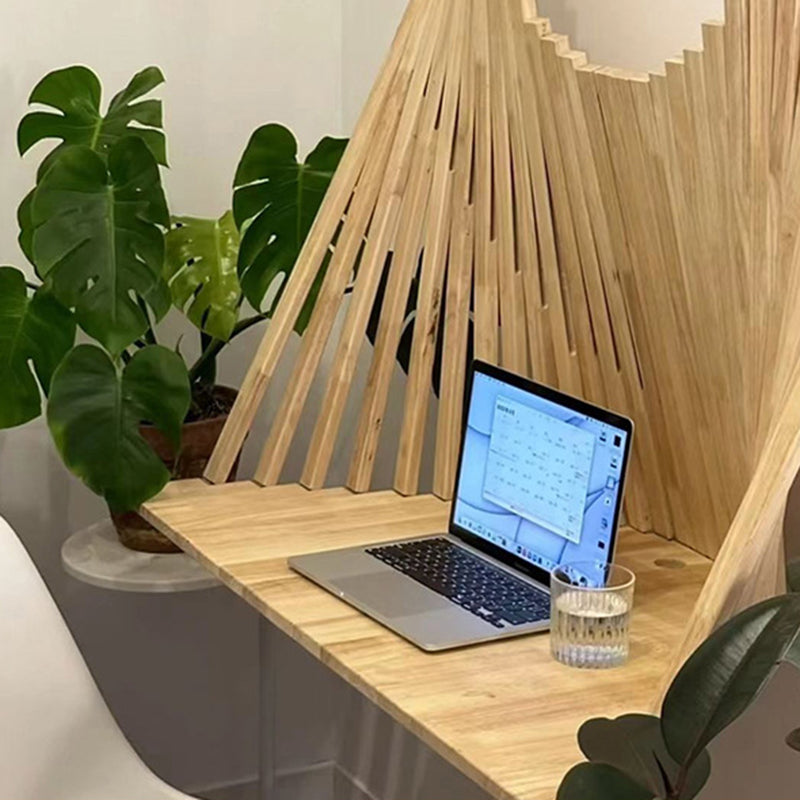 Scrivanie in Legno Massello a Semicerchio Creativo Contemporaneo 1-Piano per Ufficio Casa