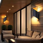 SpiralGlow Light - Lampada a parete LED a spirale in metallo impermeabile nordico
