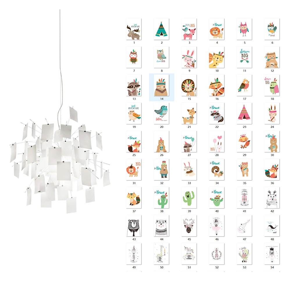 Lampadario di Carta
