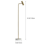 Lampada da Terra LED Regolabile in Ferro Industriale