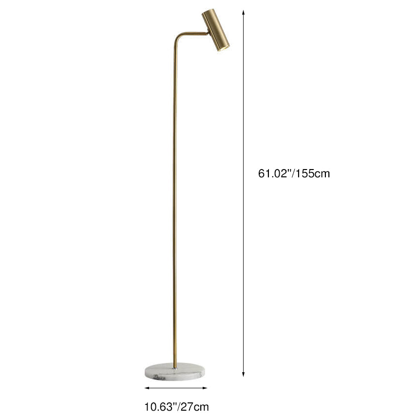 Lampada da Terra LED Regolabile in Ferro Industriale