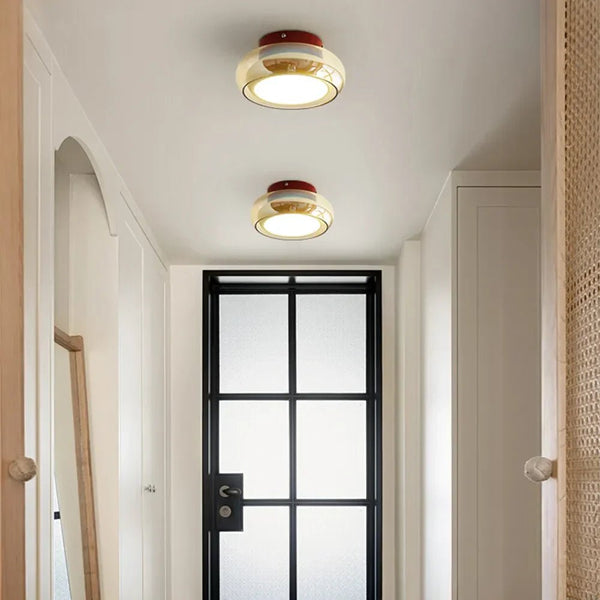 Lampada da soffitto vintage in acrilico LED piccola
