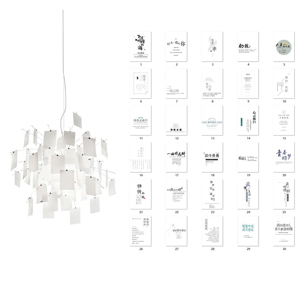 Lampadario di Carta