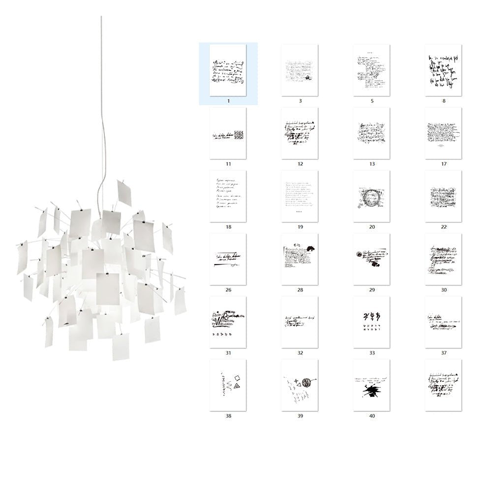 Lampadario di Carta