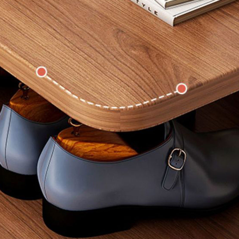 Cilindro Rettangolare Moderno Minimalista in MDF e Legno di Pino per Scarpe, 6/7 Ripiani per Ingressi
