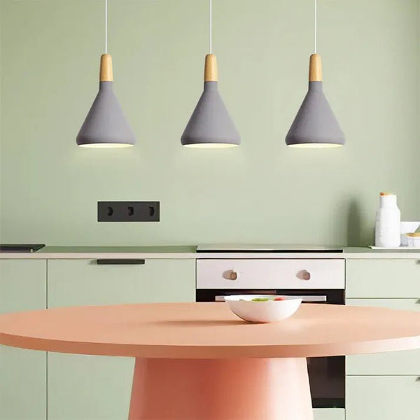 Lampada a sospensione in metallo Macaron Francese