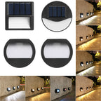 Luce da Esterno a LED Solare Rotonda Quadrata Moderna Minimalista Impermeabile per Passi da Patio