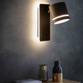 Faretto quadrato nordico contemporaneo in ferro, orientabile, lampada da parete LED per soggiorno e camera da letto