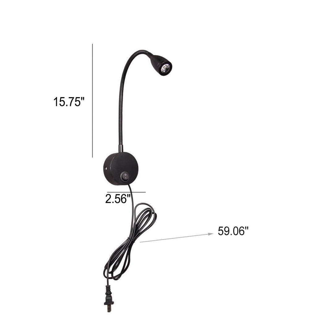 Lampada da parete LED rotante semplice e moderna