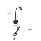 Lampada da parete LED rotante semplice e moderna