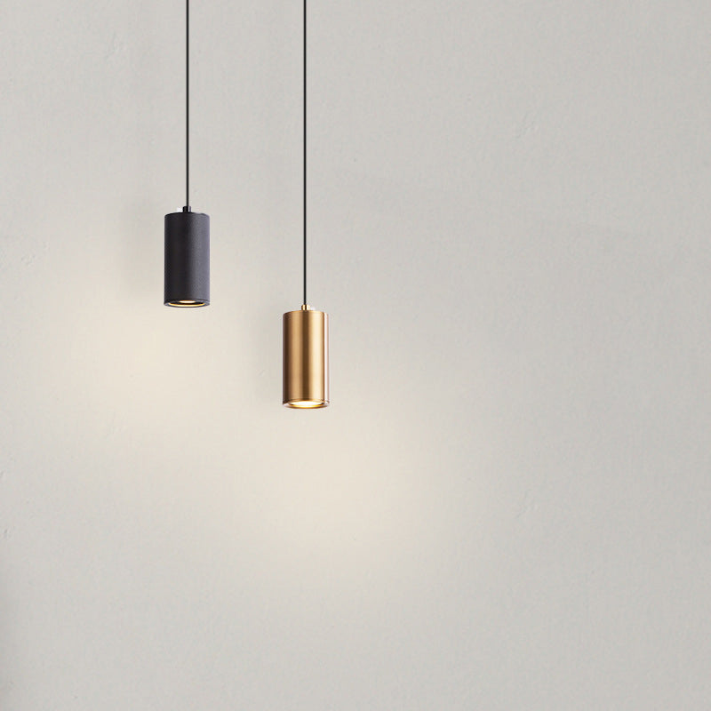 Lampada a sospensione mini in ferro con colonna minimalista moderna a 1 luce per soggiorno