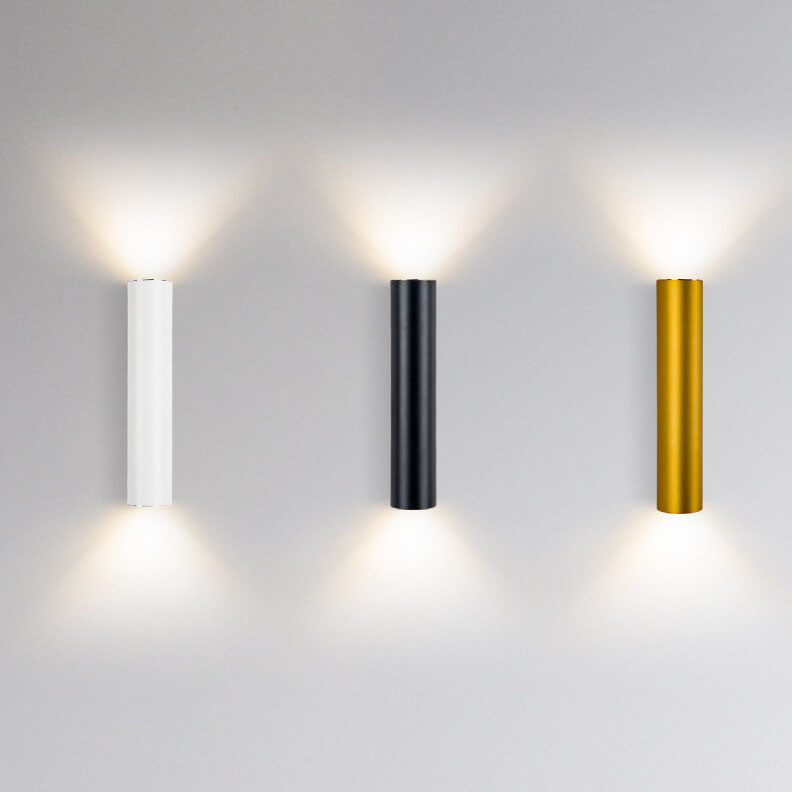 Applique da Parete Moderna Minimalista Rotonda in Alluminio con 2 Luci per Camera da Letto
