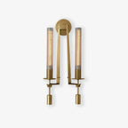 Lampada da Parete Vintage in Vetro per Candele