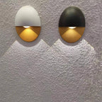 Lampada da Parete LED Impermeabile in Alluminio a Forma Ovale Minimalista Moderna per Esterni