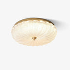 Lampada da soffitto in vetro rotonda elegante