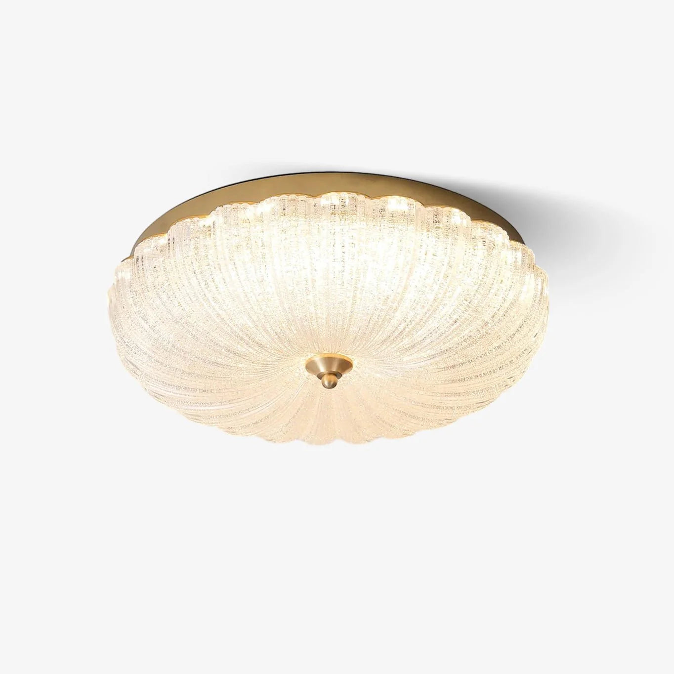 Lampada da soffitto in vetro rotonda elegante