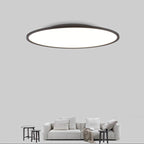 Lampada da soffitto LED a incasso con paralume rotondo in acrilico e alluminio, stile moderno minimalista per soggiorno