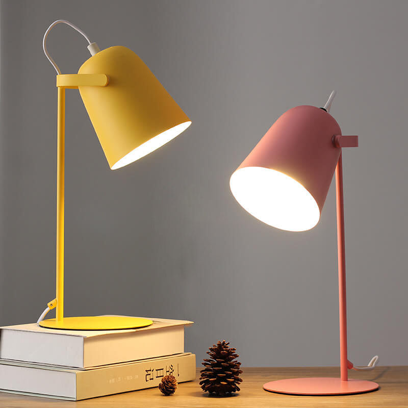 Lampada da Tavolo 1 Luce Design Secchiello Creativo Colorato Nordic
