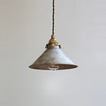 Lampada a Sospensione in Ottone a Forma di Cono Classico