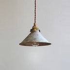 Lampada a Sospensione in Ottone a Forma di Cono Classico