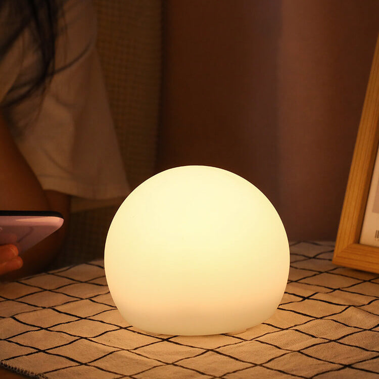 Lampada da tavolo decorativa a luce notturna con telecomando in geometria creativa PE