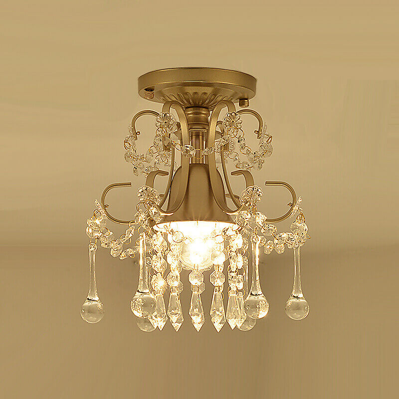 Moderna Semplice Luce da Soffitto a Semi-Filo a Forma di Fiore 1/3-Luce