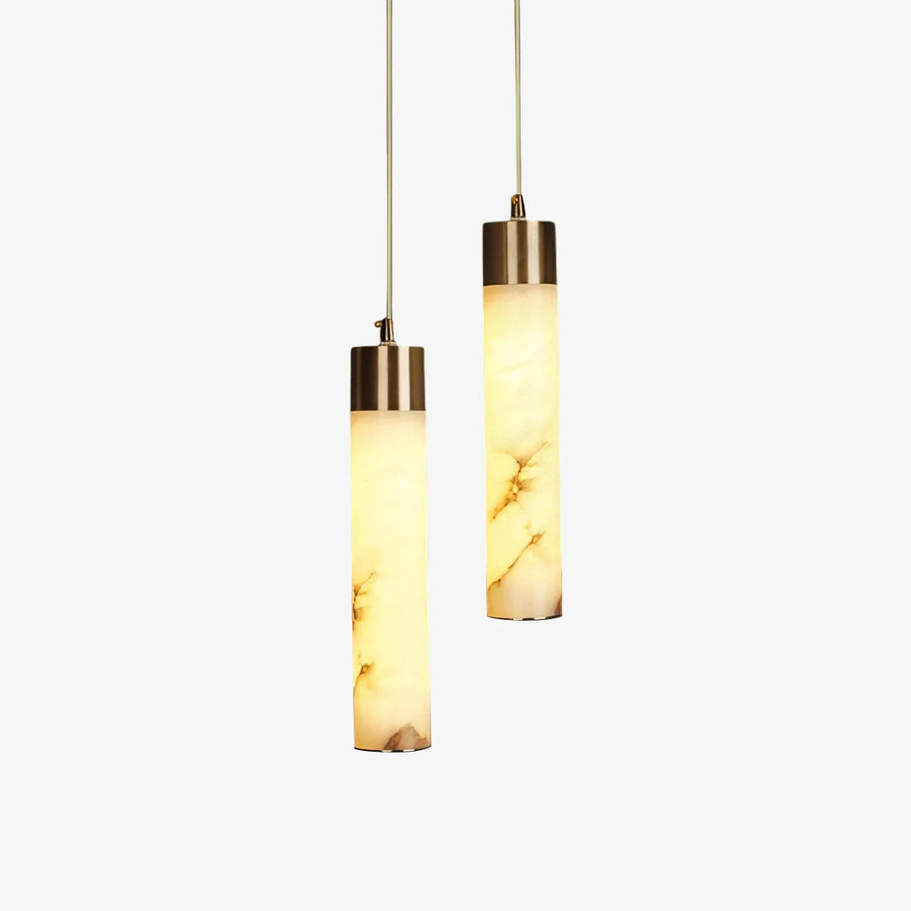 Lampada a Sospensione Classica in Marmo Lineare