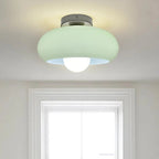 Lampada da soffitto in vetro rotonda classica