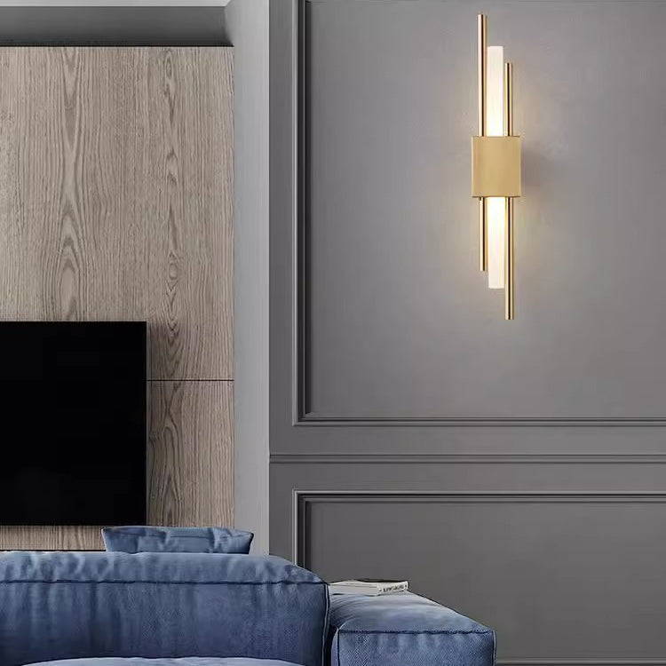 Lampada da Parete LED a Striscia in Ferro Acrilico Moderno Minimalista per Comodino