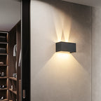 Lampada da parete LED regolabile a fascio piatto quadrato in alluminio minimalista moderno per ingresso