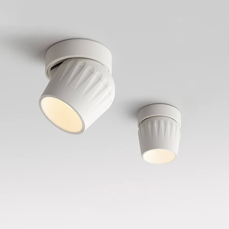 Faretto LED Angolare Regolabile in Alluminio Minimalista Moderno da Soffitto Semi-Incastro