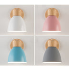 Applique a parete LED in legno a cono moderno minimalista | 1 luce