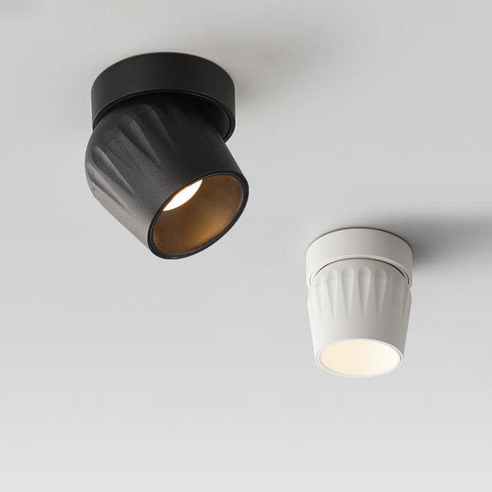 Faretto LED Angolare Regolabile in Alluminio Minimalista Moderno da Soffitto Semi-Incastro