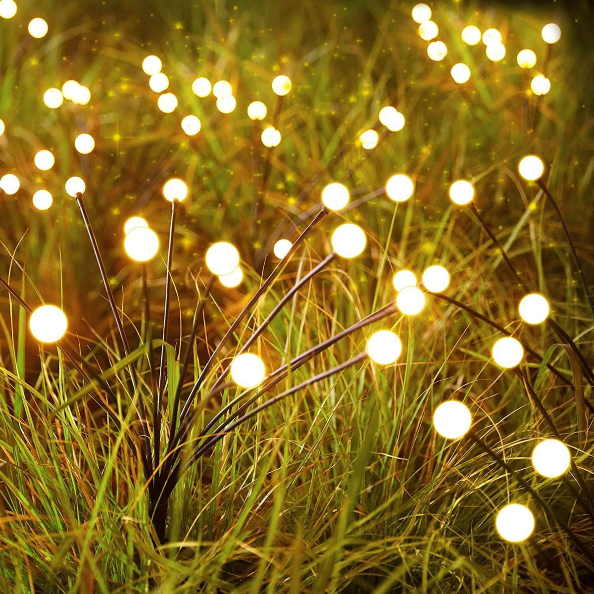Moderno Illuminazione Decorativa Solare Lucciola Impermeabile ABS LED Inserto per Prato Illuminazione Esterno Paesaggistica
