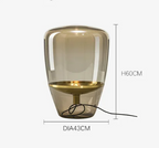 AuroraGlow – Lampada da Tavolo in Vetro LED Design Scandinavo