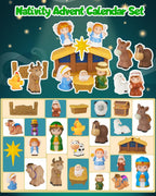 HeiligeNacht | 2025 Calendario dell'Avvento Presepe 25 Pezzi Decorazione Festiva
