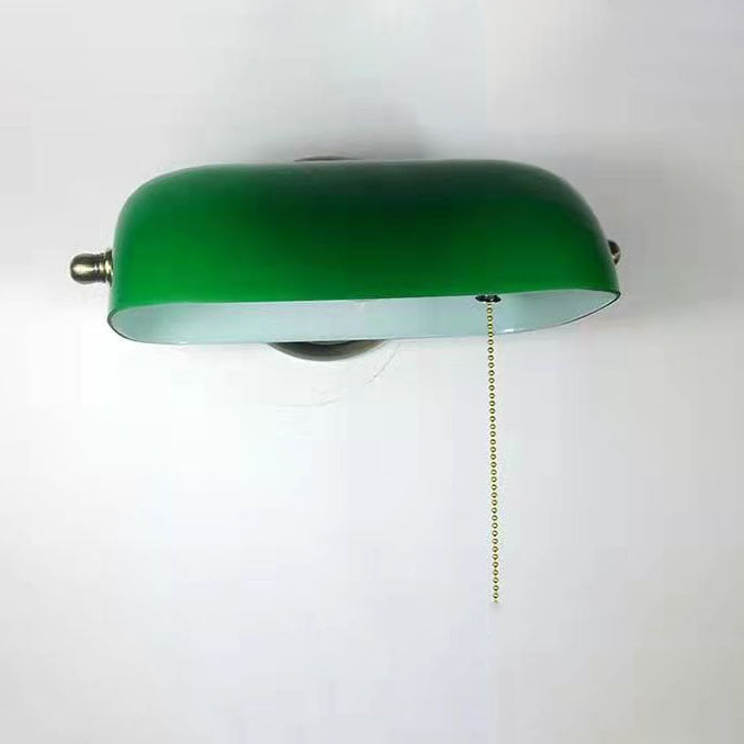 Applique da Parete Tradizionale Vintage in Vetro e Ferro con Cerniera a 1 Luce per Soggiorno