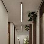 Moderna Lampada da Soffitto LED a Incasso in Alluminio con Venature di Legno