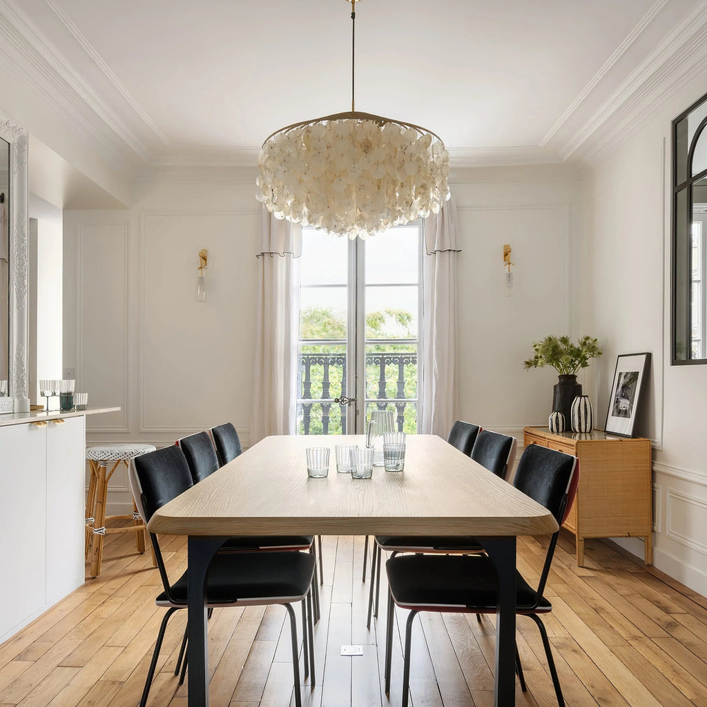 Lampadario Moderno a Forma di Conchiglia