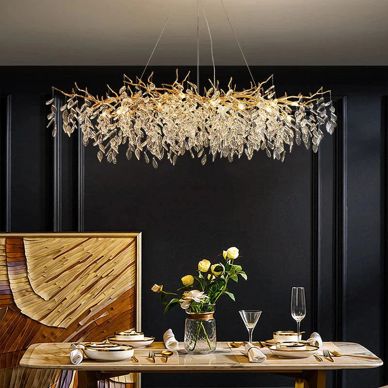 Lampadario Moderno di Lusso in Cristallo