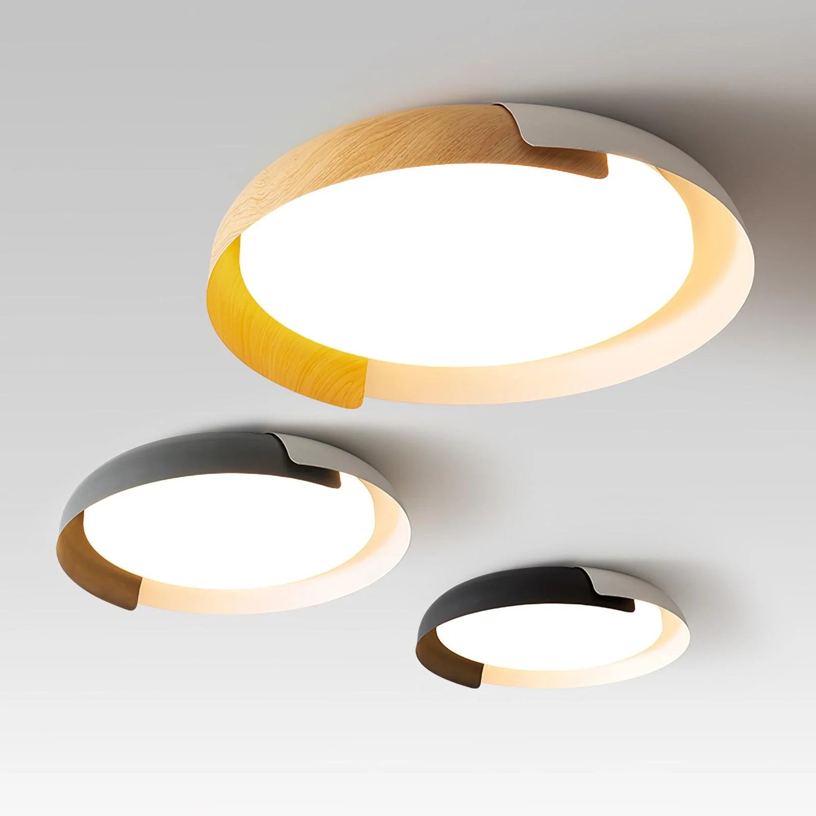 Lampada da soffitto rotonda classica in acrilico