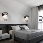 Lampada da Parete a Sospensione per Bambini in Ferro e Vetro Stile Moderno Art Deco con 1 Luce per Camera da Letto