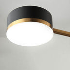 Moderno Minimalista Nero Oro Bilanciato 4-8 Luci Semi-Flussante