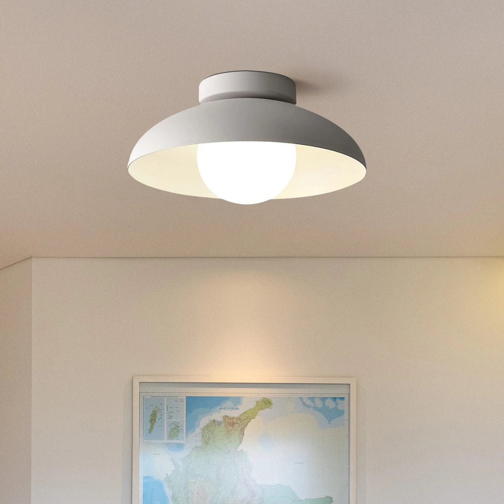 Lampada da soffitto moderna rotonda in metallo