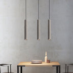 Lampadario Pendente Industriale Contemporaneo in Cemento con Texture Ruvida da 1 Luce per Soggiorno